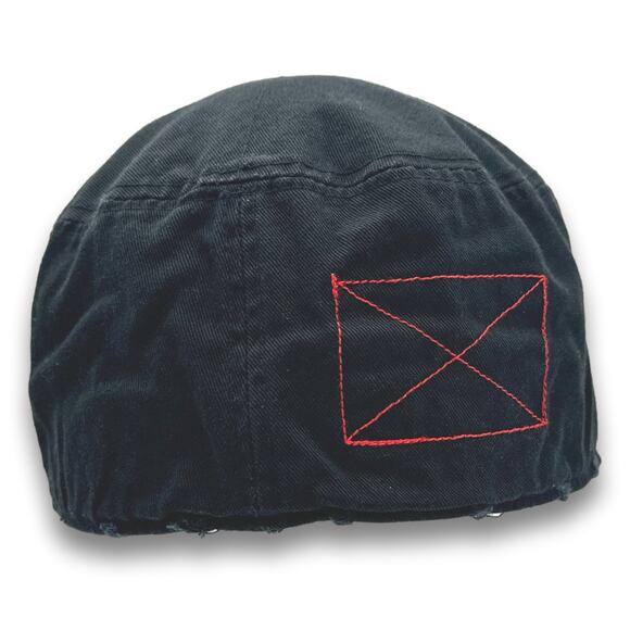 Army Cadet Hat Distressed Round Top BDU Baseball Castro Cap With Zippered Pocket - Picture 5 of 9